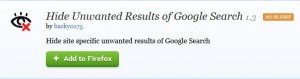 How to Hide Unwanted Google search Results in Firefox