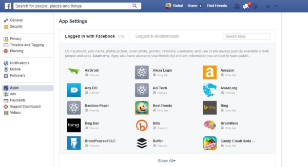 Facebook Apps Blocking