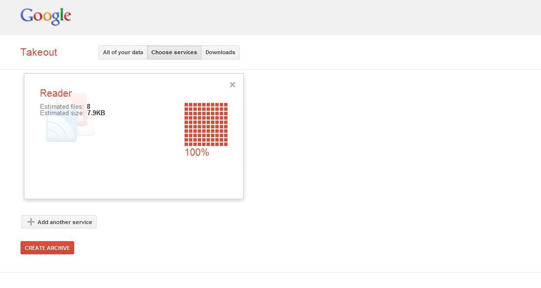 Google Reader Take out