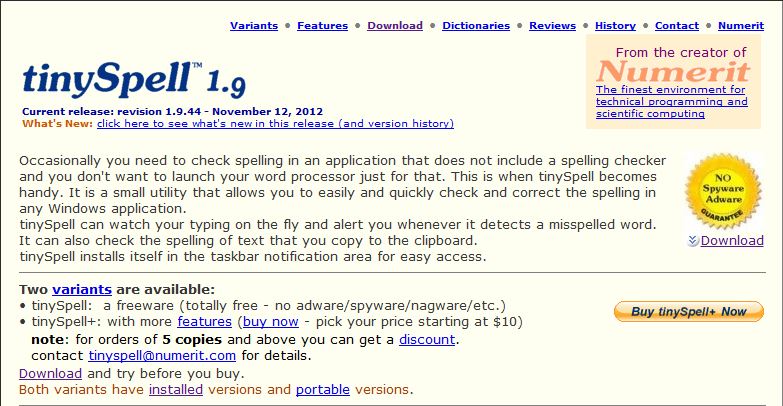 Check Spelling Mistakes In Windows Using TinySpell thetechhacker