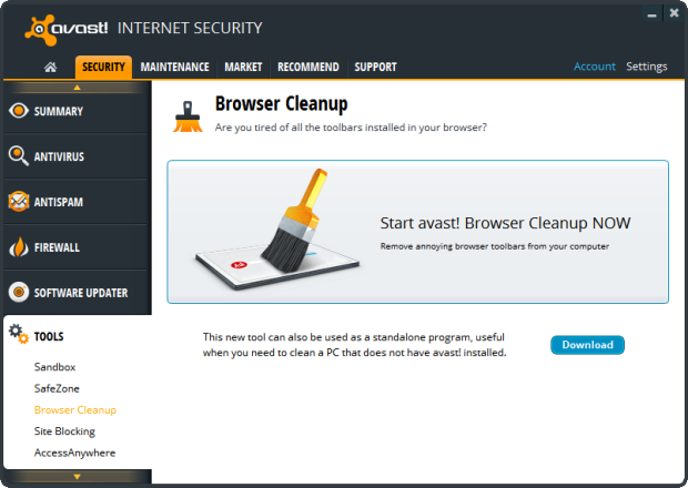 avast browser cleanup gratuit