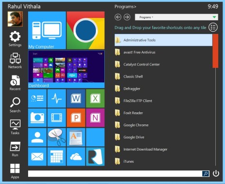 Start Menu Reviver UI