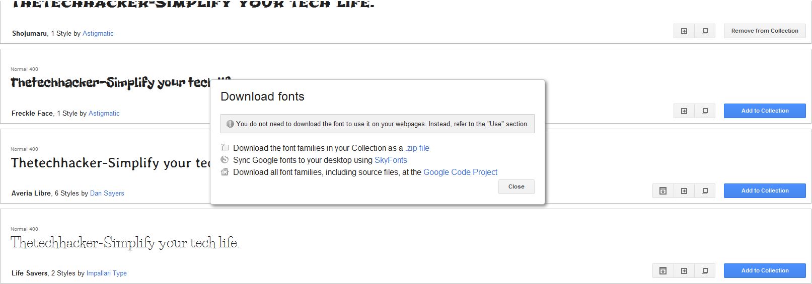 Fonts Download