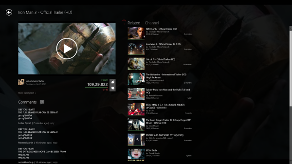 Metrotube UI