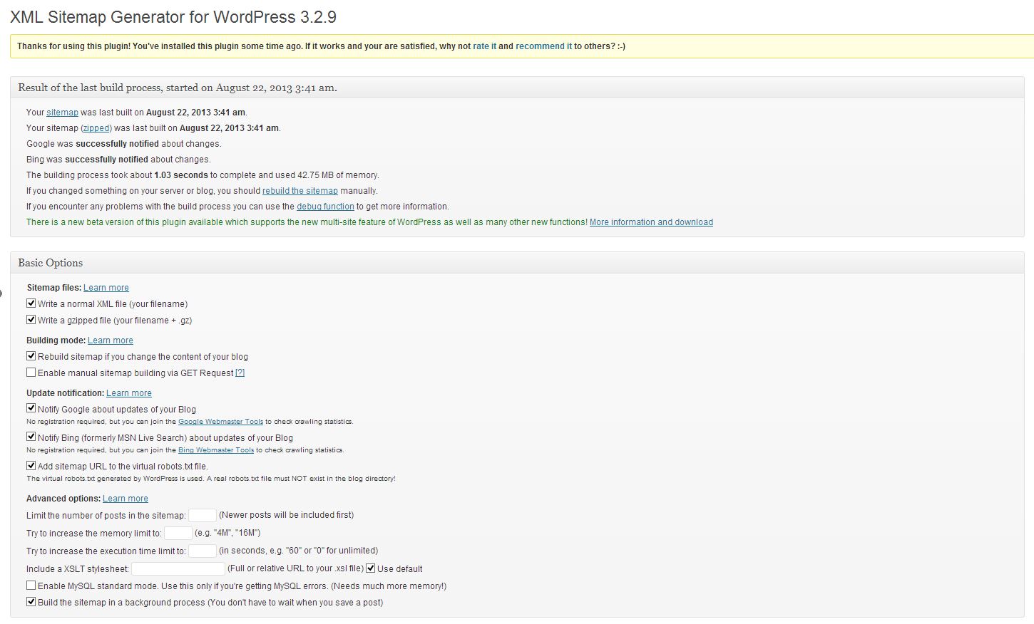 Google XML Sitemap