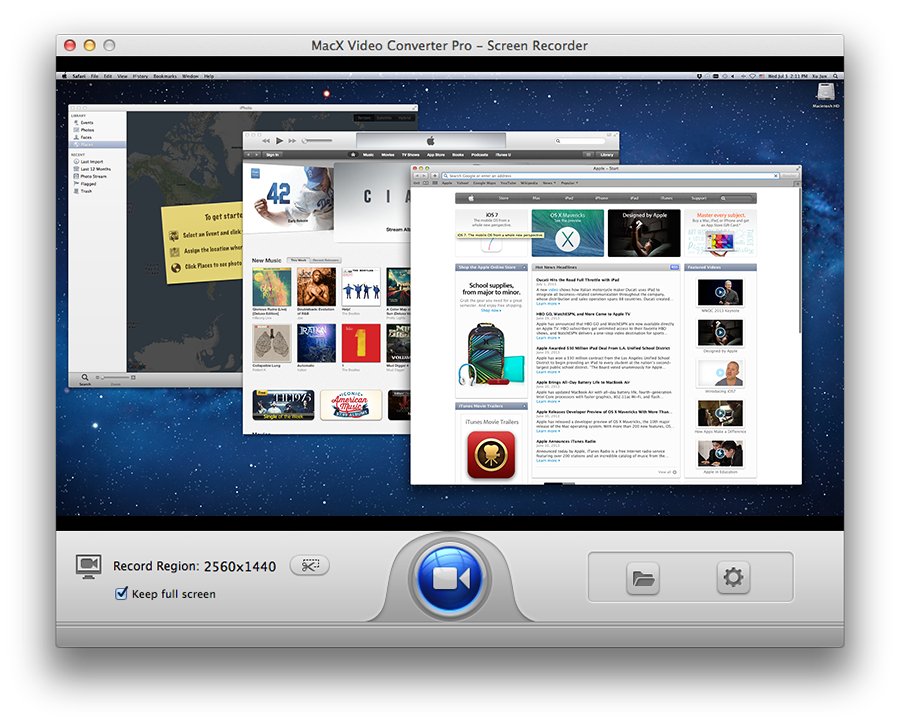 MacX Screen recorder