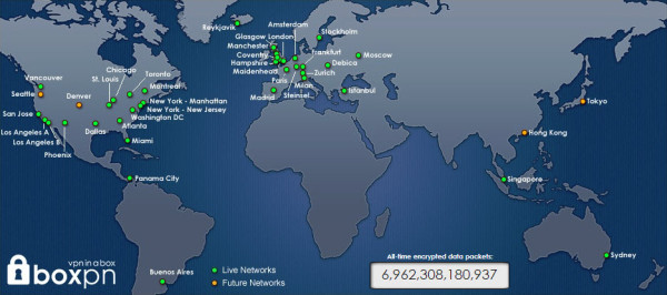 Boxpn VPN World Map
