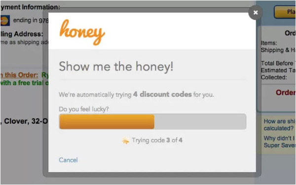 Honey automatic coupons