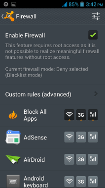 Avast Firewall Enable