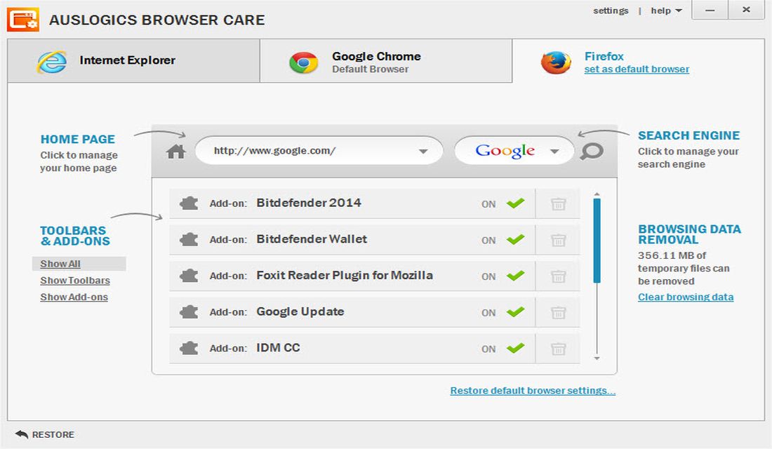 Improve Your Browser's Performance With Auslogics Browser Care