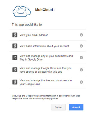 MultCloud Permissions