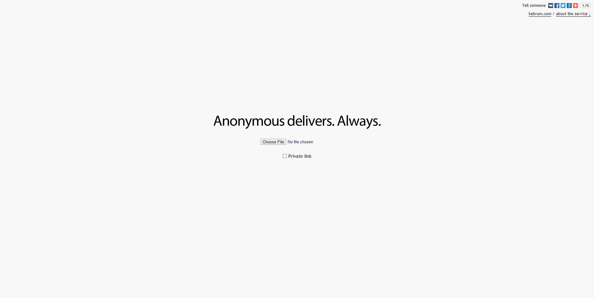 Anonymouse Delivery