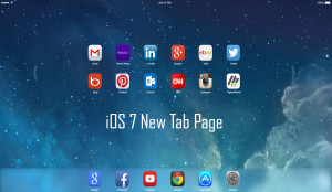 iOS 7 New Tab Page Brings iOS Style To Google Chrome