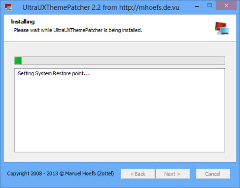UltraUXThemePatcher Installing