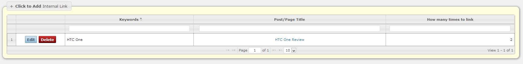 SEOPressor Internal Links