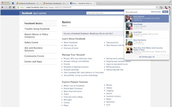 Facebook Notifications