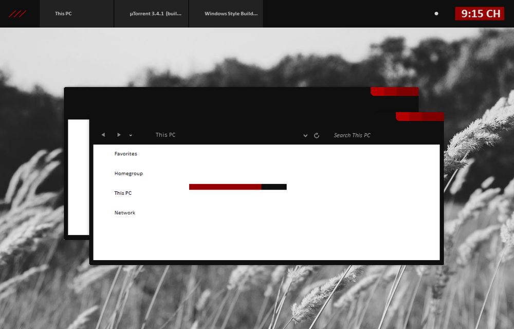 Black Red Minimal