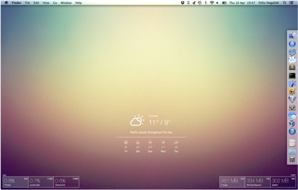 Customize And Add Widgets To Your Mac OS X Desktop With Übersicht
