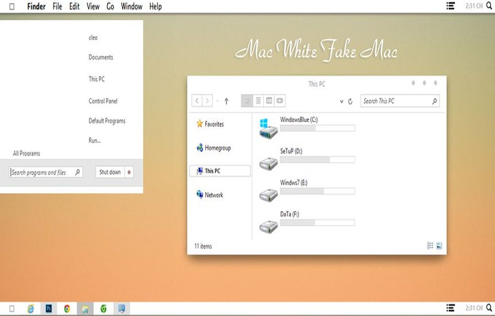 Mac White Theme