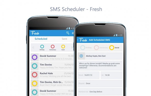 Schedule SMS On Android Easily With Fresh