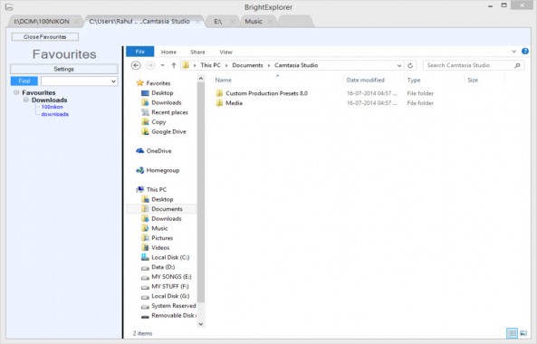 Add Tabs To Windows File Explorer With BrightExplorer