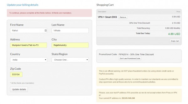 Creating Account