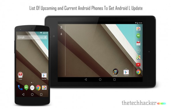 List Of Upcoming and Current Android Phones To Get Android L Update
