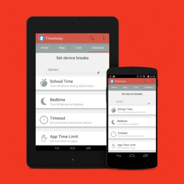TimeAway App for Android Parental Blocking