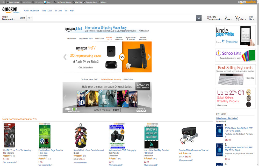 Amazon for cheaper textbooks