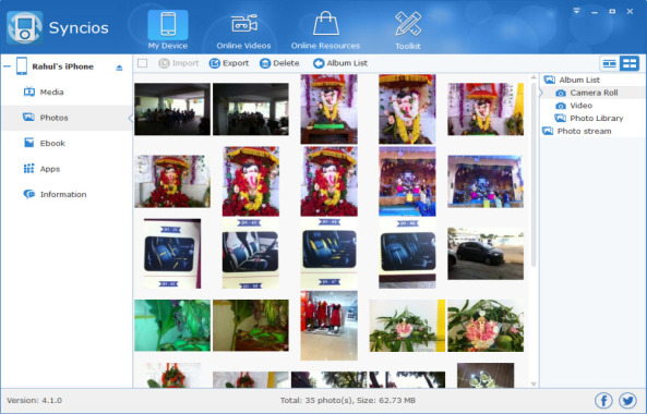 SynciOS Photo Manager