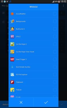 Whitlisted Apps