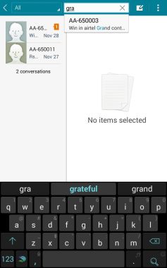 Android SMS Search