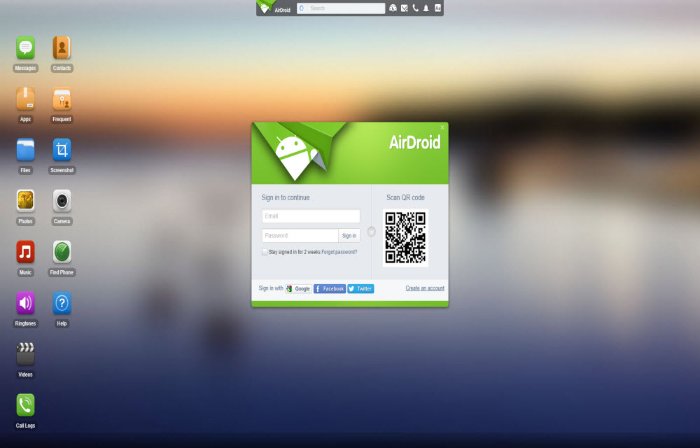 AirDroid Android Apps Backup