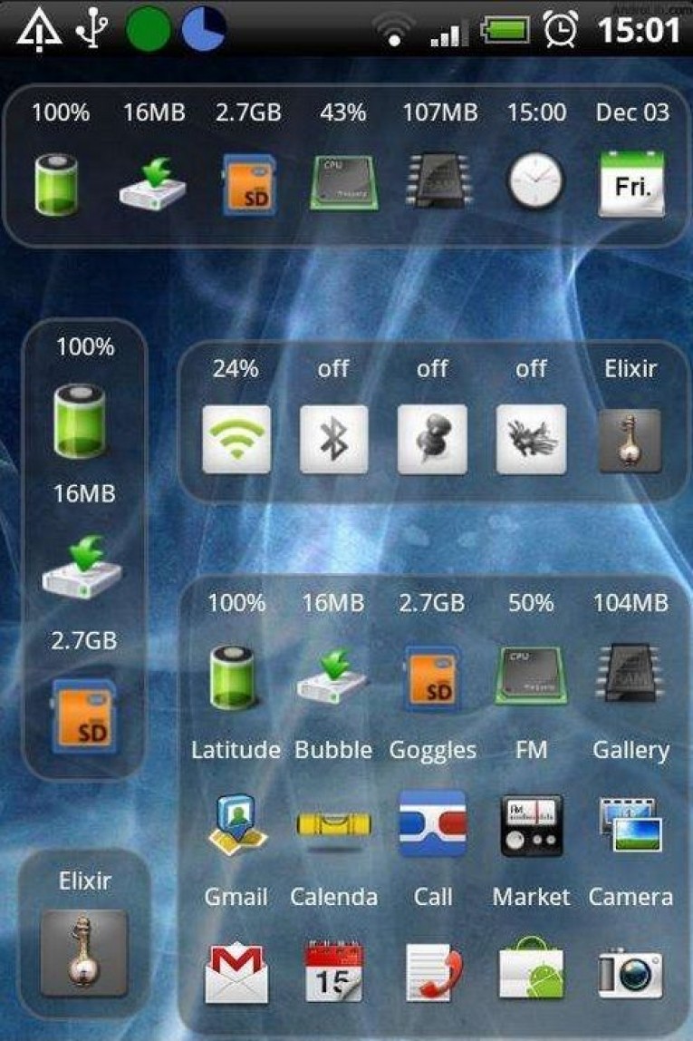 Disable Android Widgets