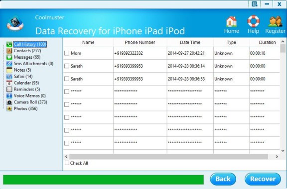 Extracting Lost iPhone Contacts
