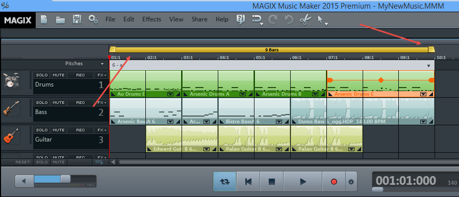music-maker-start-end-points