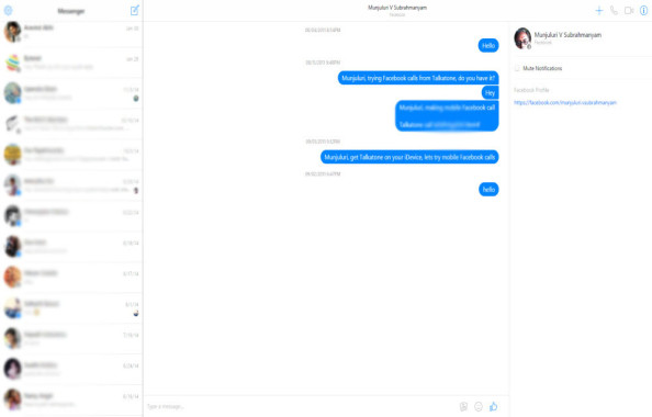 Facebook Messenger Web