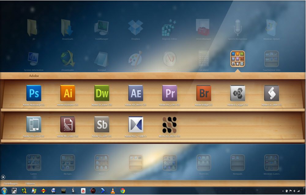 Install Mac OS X Launchpad On Windows With WinLaunch App