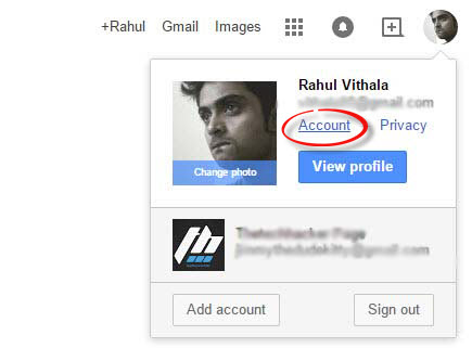 Google Account Settings