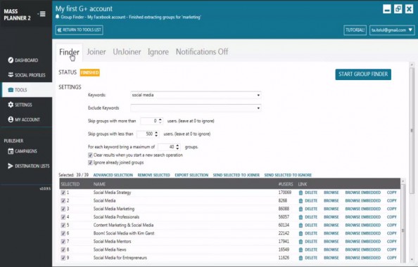 Mass Planner Features