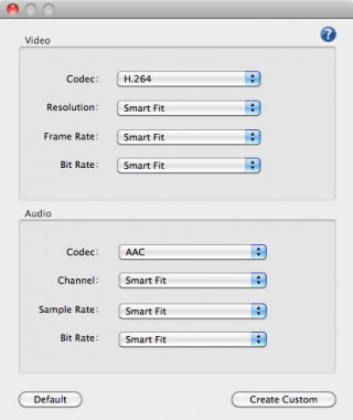Video Conversion Settings