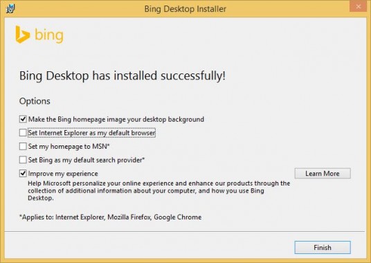 Bing Desktop Installer