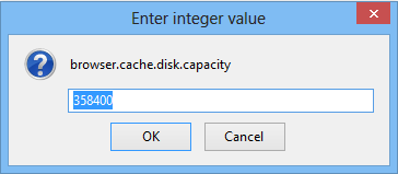 browser.cache.disk.capacity option value
