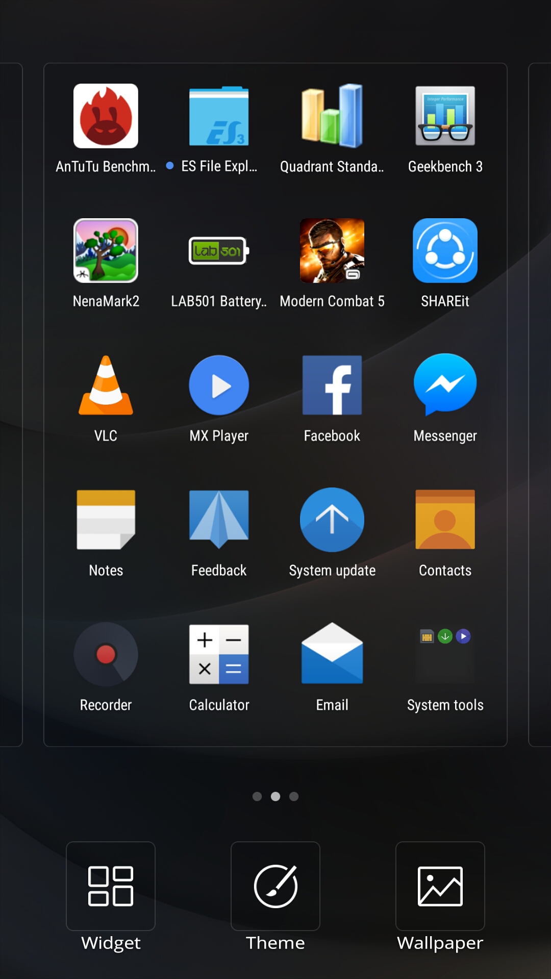 Customize home screen
