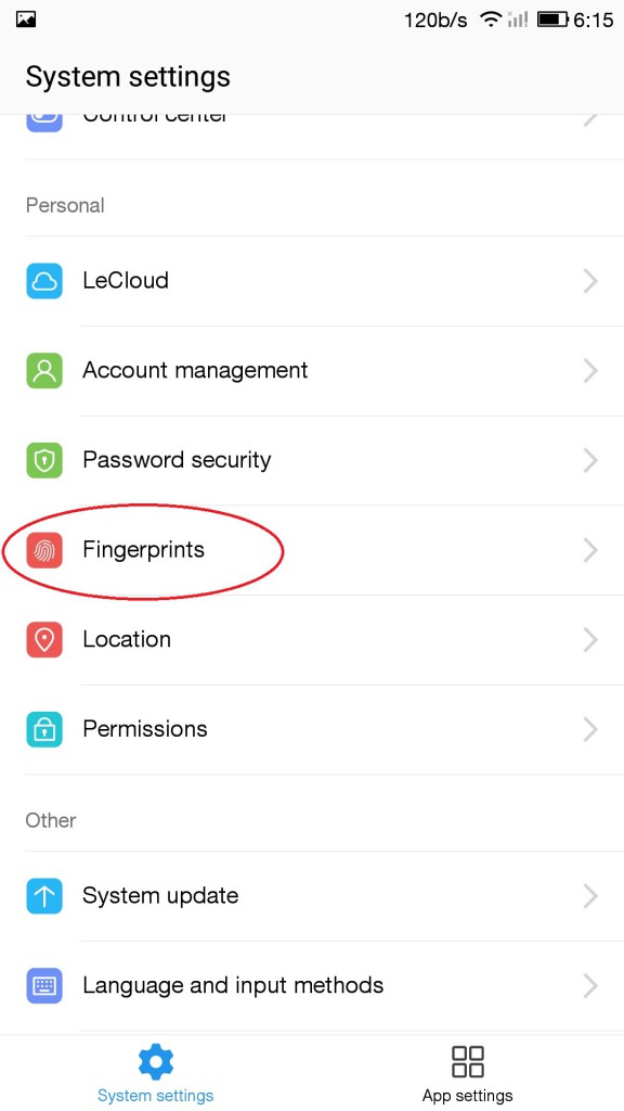 Tap fingerprint sensor to take photo