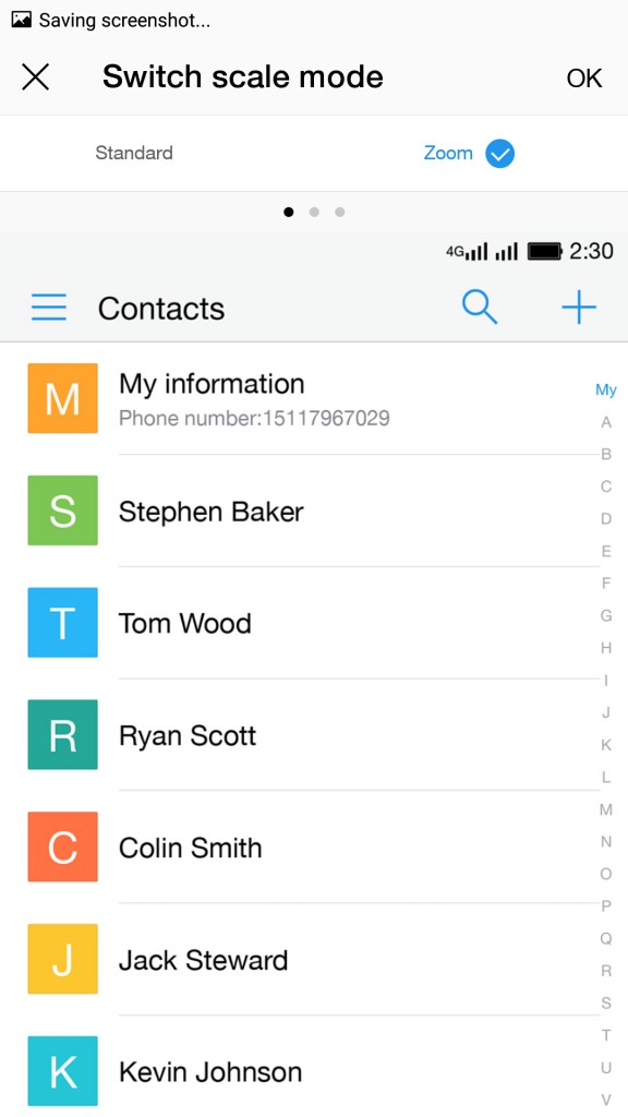 Configure Content distribution on screen2