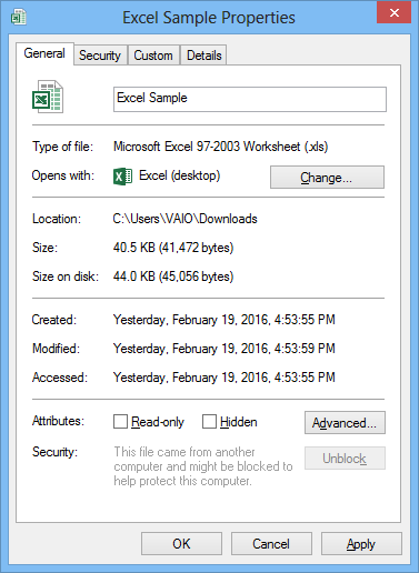Excel Unblocked