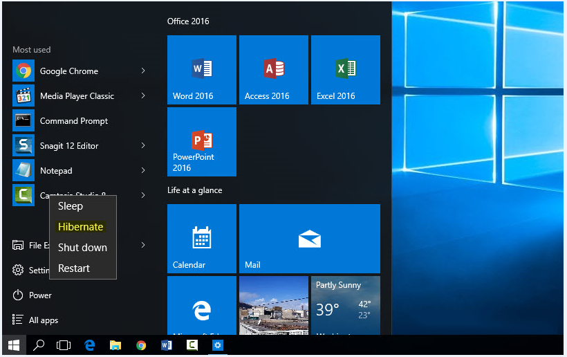 Enable Hibernate in Windows 10 - Step 5
