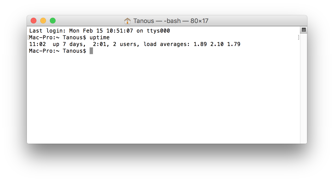 How to Find the Uptime of Mac