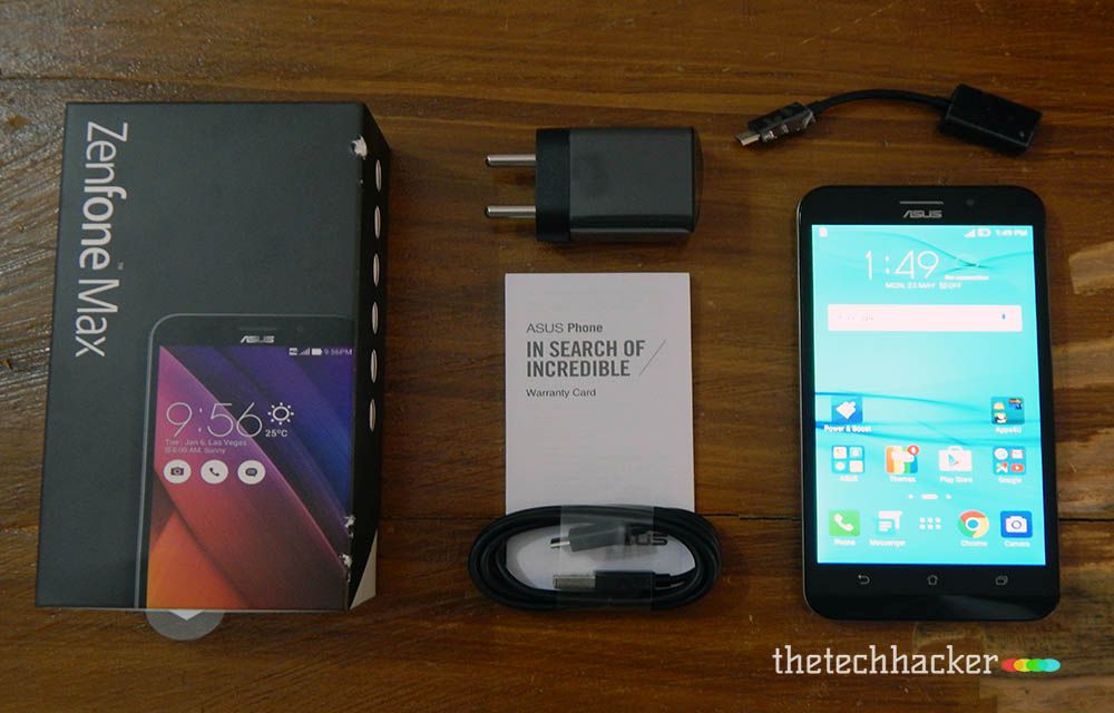 Asus Zenfone Max Box Contents